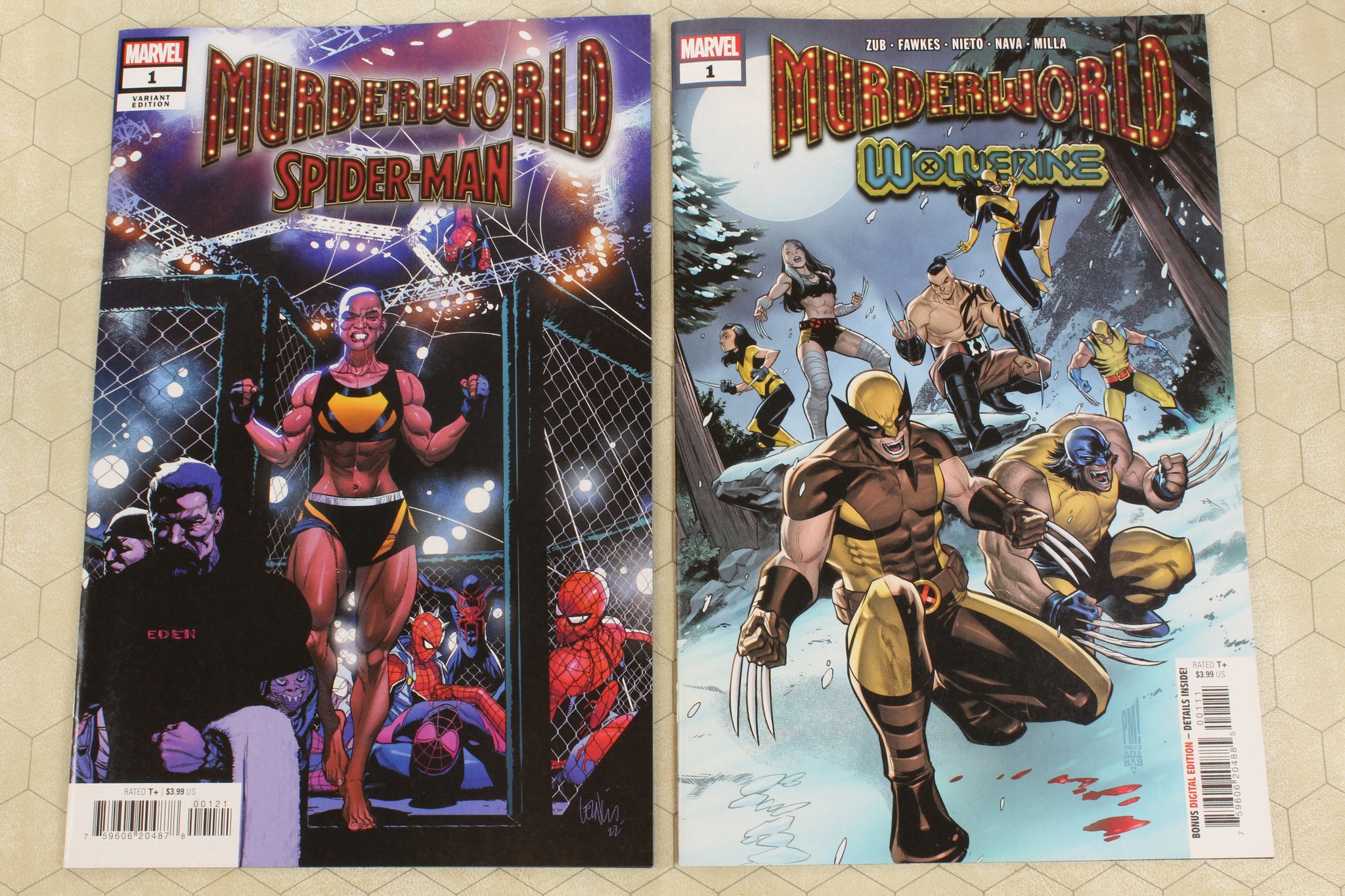 MURDERWORLD Set - AVENGERS, GAME OVER, SPIDER-MAN, WOLV