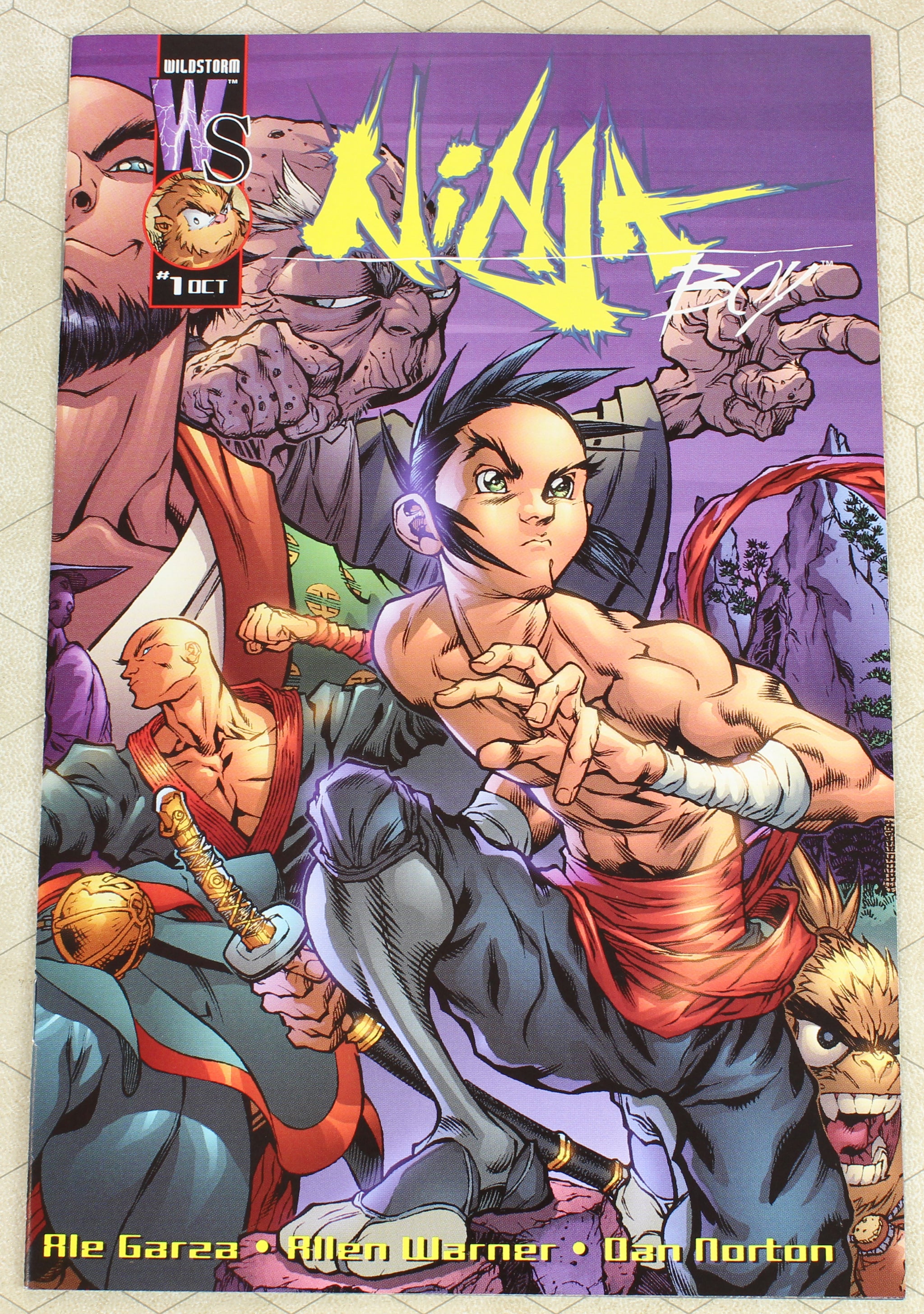 NINJA BOY #1 - 6, PREVIEW ASHCAN (2001) Set NM (DC Wildstorm