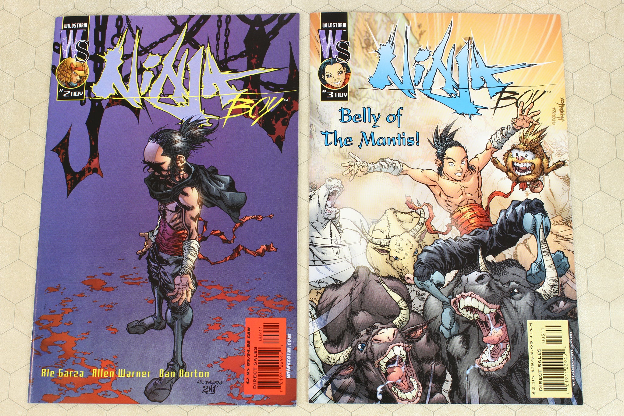 NINJA BOY #1 - 6, PREVIEW ASHCAN (2001) Set NM (DC Wildstorm