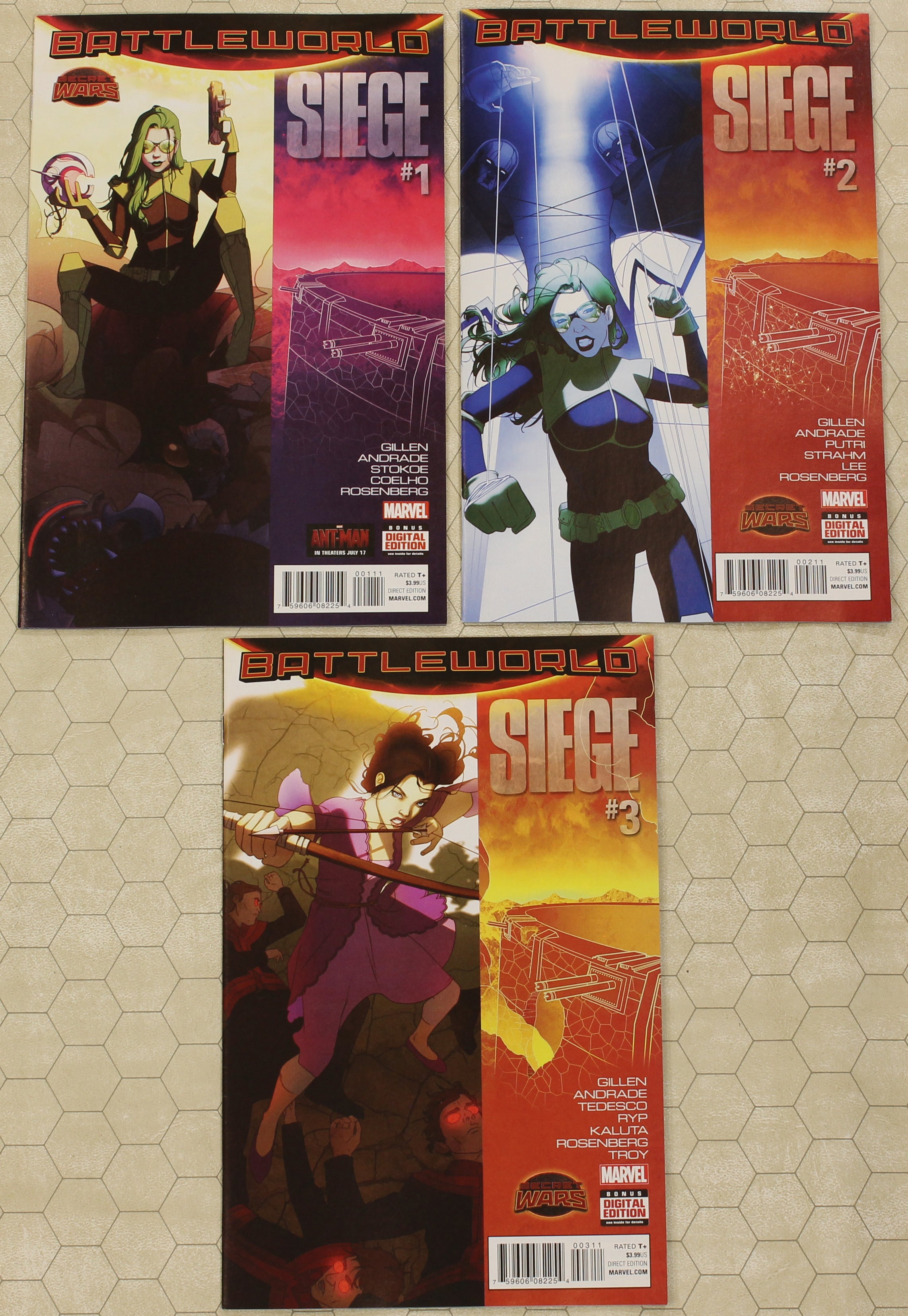 SIEGE #1 - 3 (2015) vol.2 Set NM (Marvel Comics lot) !! – Comic Fever