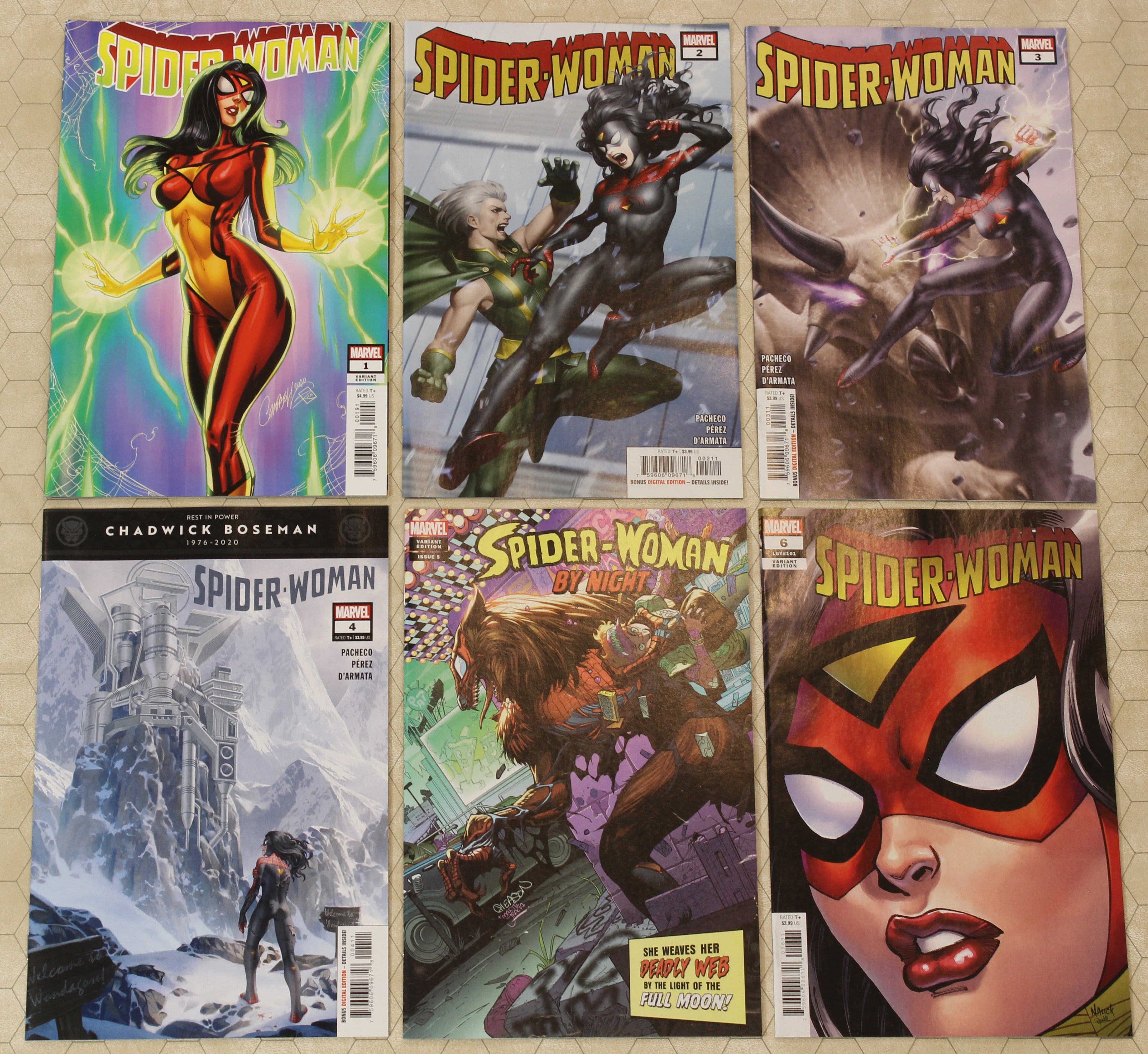 SPIDER WOMAN #1 - 6 Vol 7 (2020) Set 1i, 5P, 6C variants NM