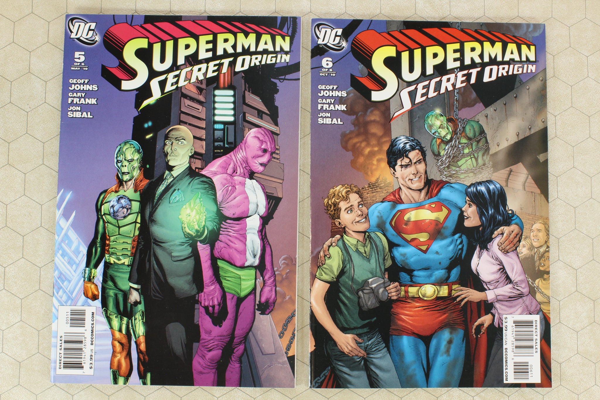 SUPERMAN SECRET ORIGINS #3 - 6 (2010) set VF/NM (DC Comics lot