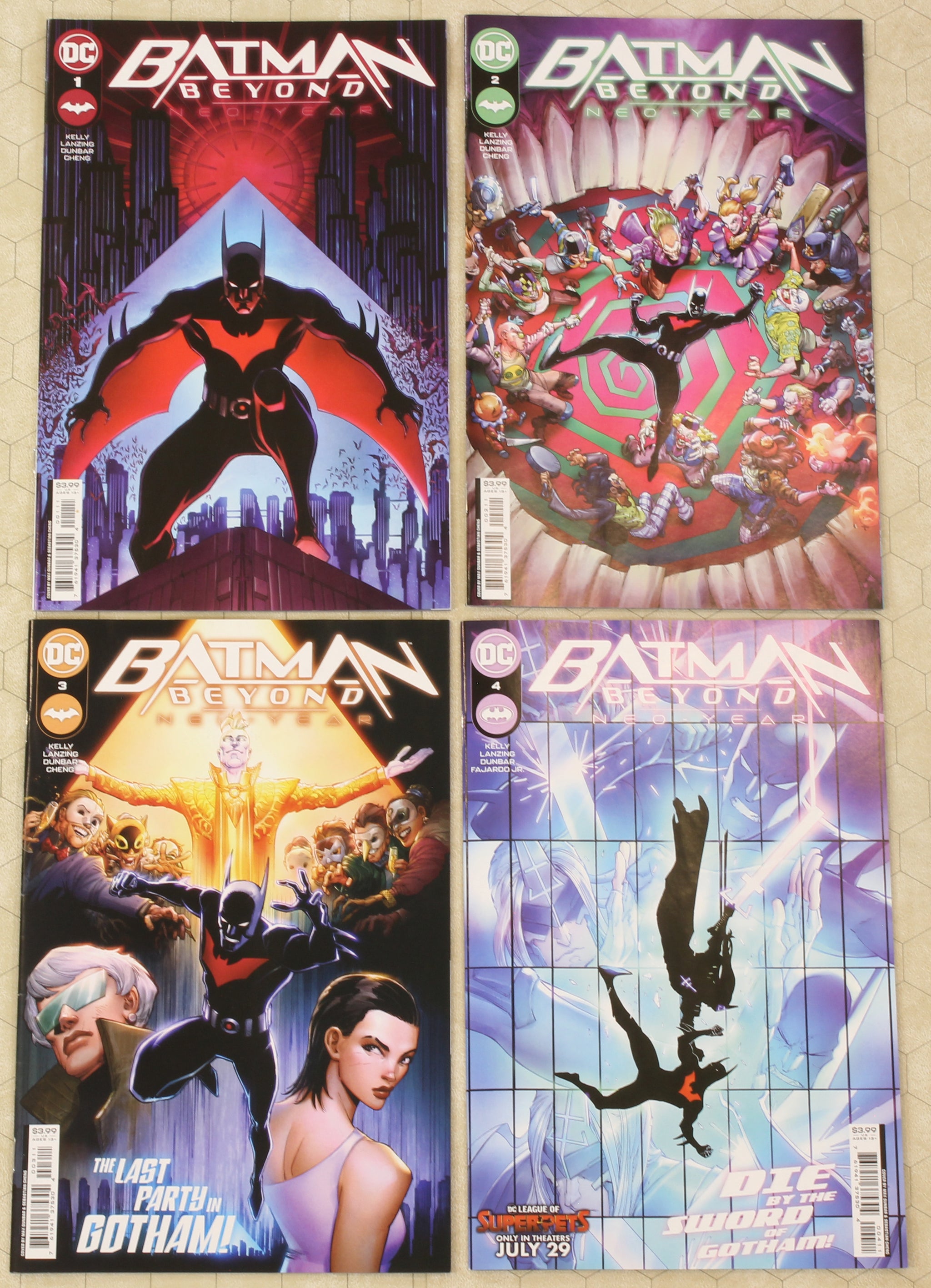 BATMAN BEYOND NEO-YEAR #1 - 4 (2022) SET NM (DC Comics lot