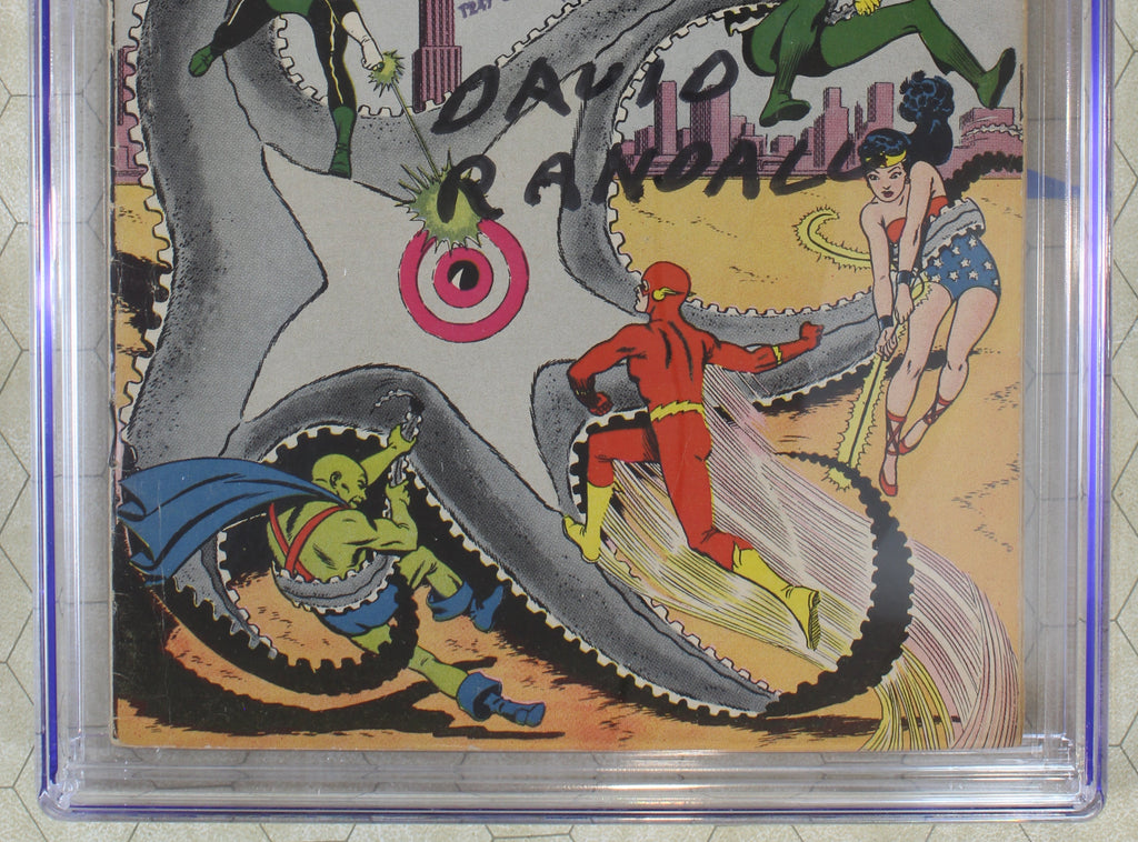 Comic book cover of Brave and the Bold #38 with a CGC grading label 