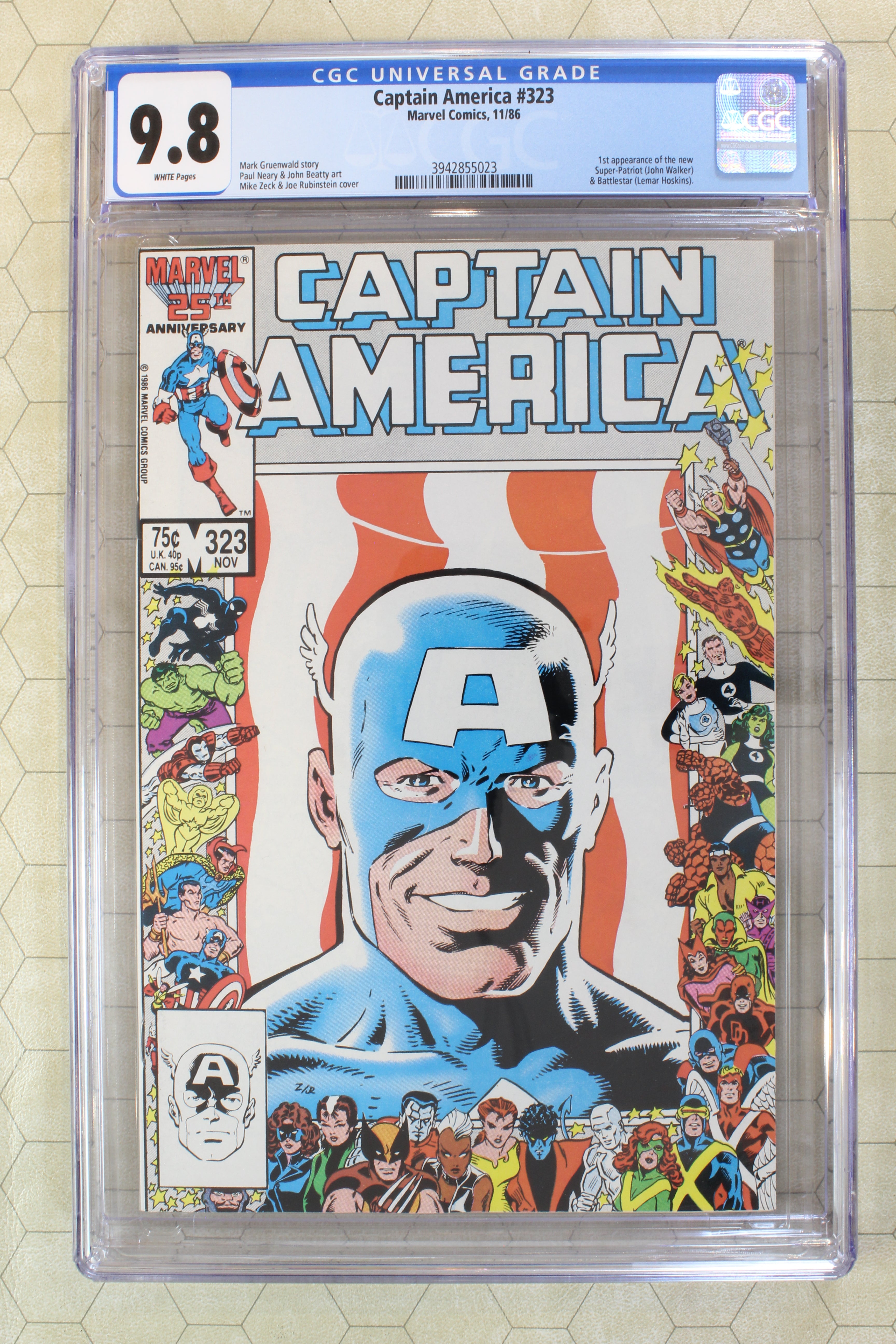 CAPTAIN AMERICA #323 CGC 9.8 (1986) (Marvel Comics) 1st app