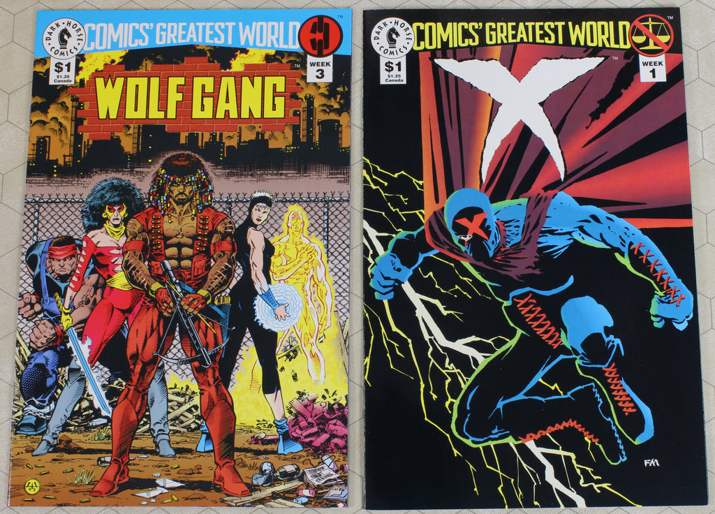 1993 DARK HORSE COMICS - COMIC'S GREATEST WORLD KING TIGER - LOT OF 2