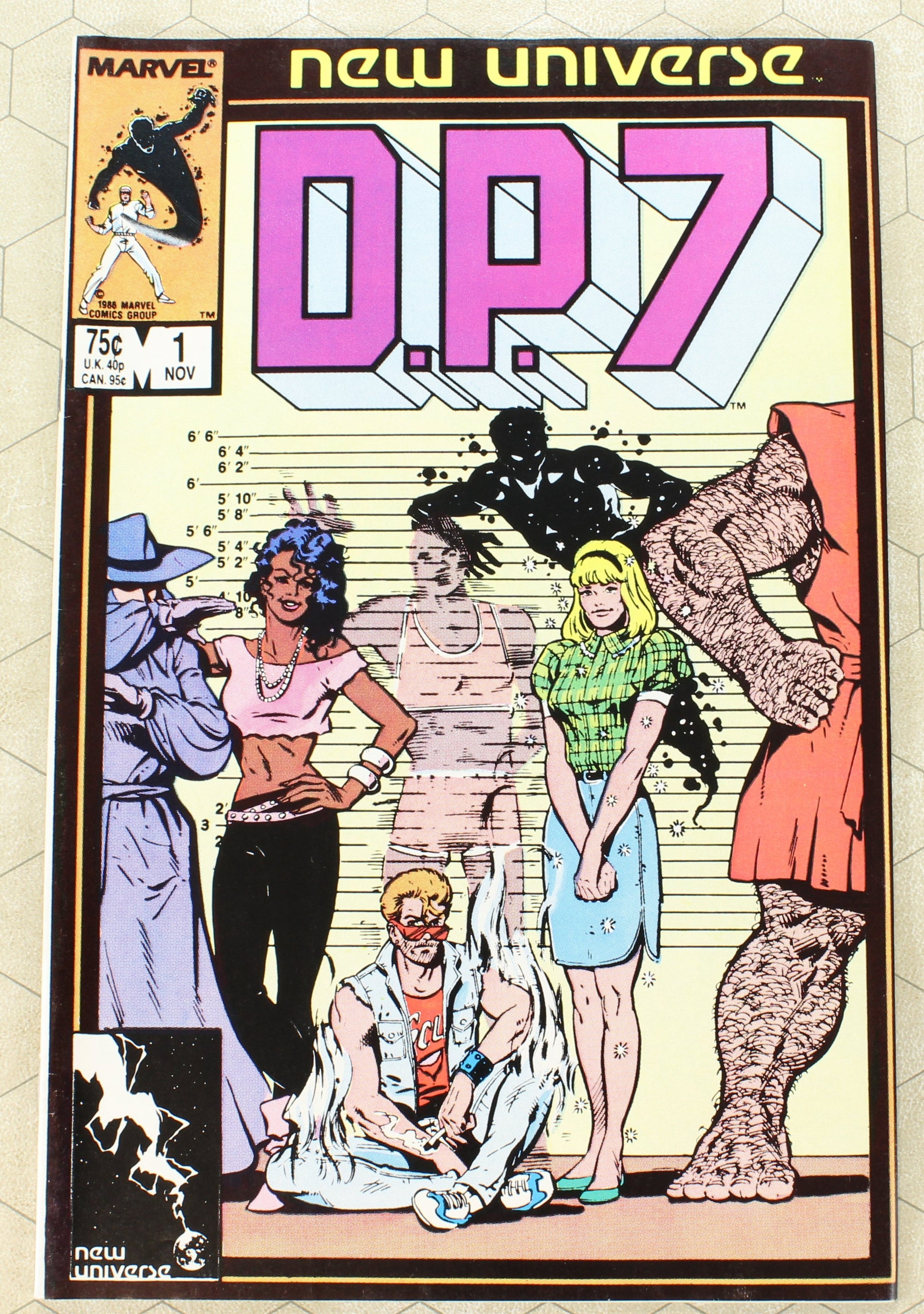 D.P.7 #1 - 7 (1986) #3, 4, 6, 7 newsstand variants COMIC SET