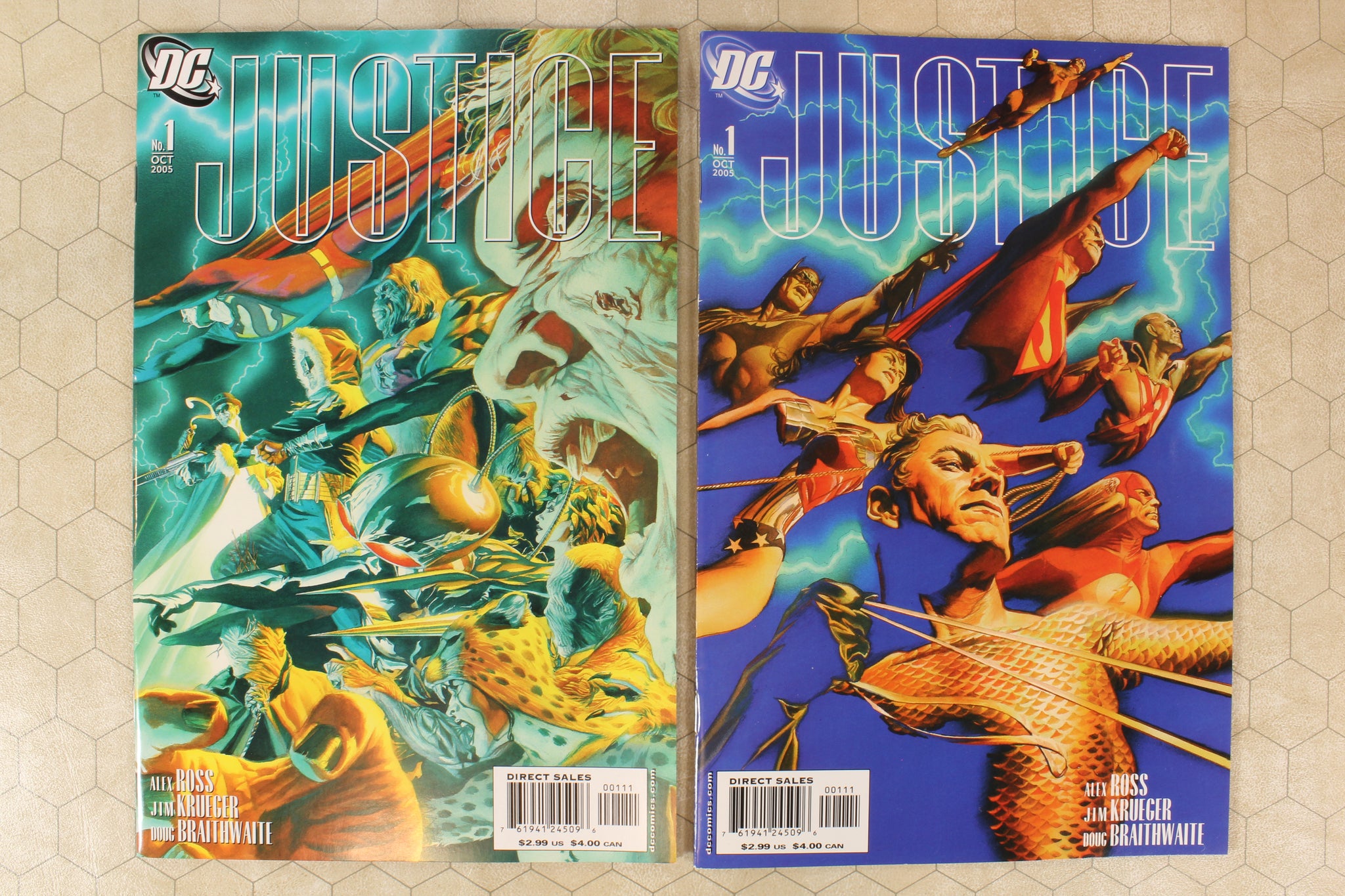 JUSTICE #1 - 12 (2005) COMPLETE Set w extra #1B variant (DC Comics