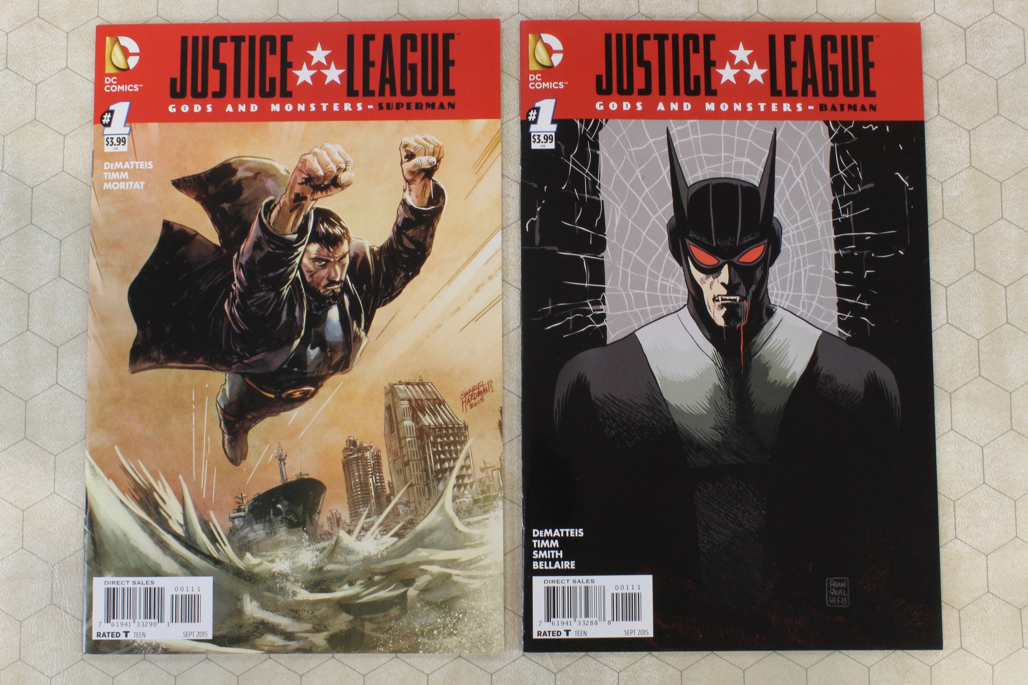 JUSTICE LEAGUE Gods and Monsters #1-3, Batman, Superman, Wonder Woman   Comic Fever
