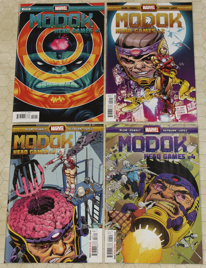 M.O.D.O.K. HEAD GAMES (2021) Set # 1 - 4 NM (Marvel Comics) !! – Comic Fever