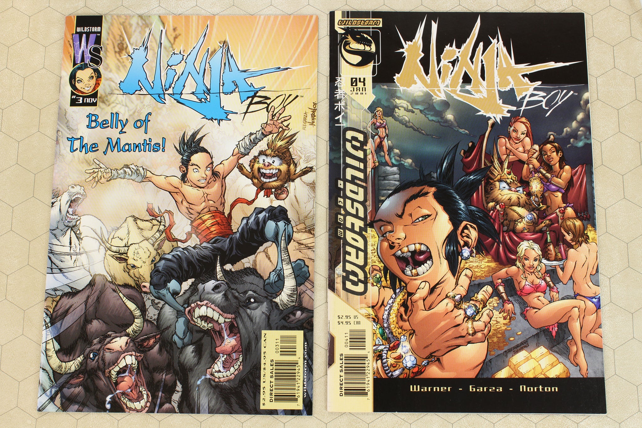 NINJA BOY #1 - 4 (2001) Set NM (DC Wildstorm Comics lot