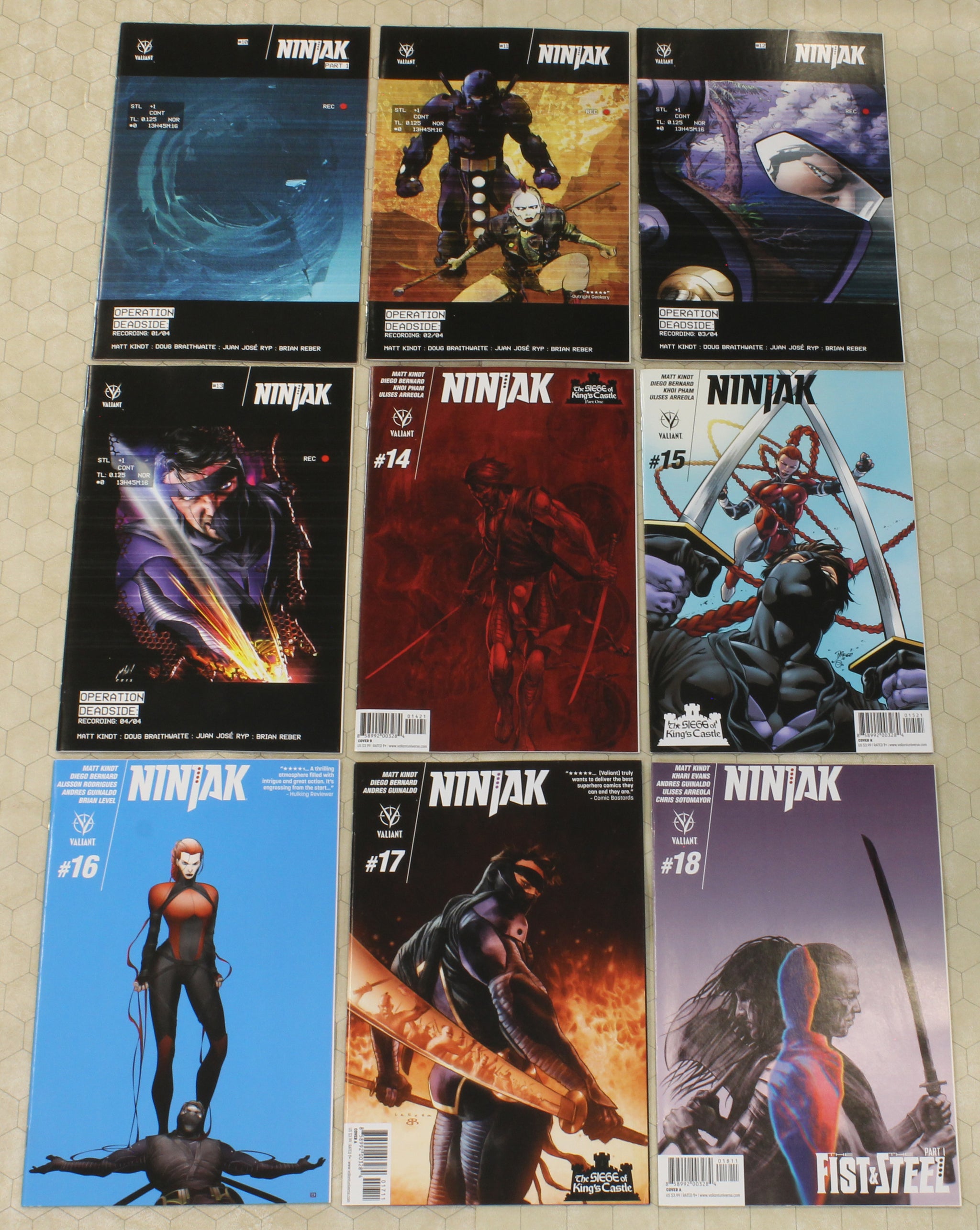 NINJAK #10 - 18 vol.3 (2016) Set (Valiant Comics lot) – Comic Fever