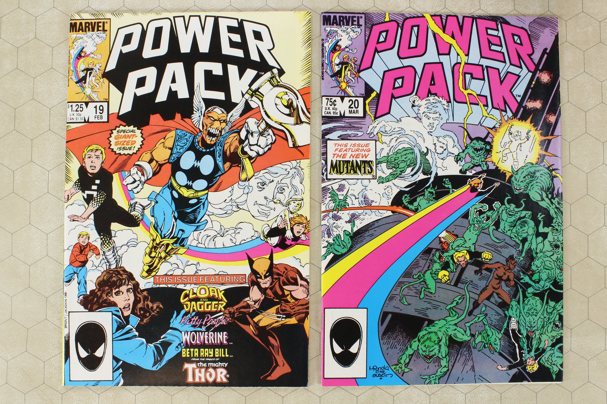 POWER PACK #1 - 25 (1984) Canadian price variants set (Marvel
