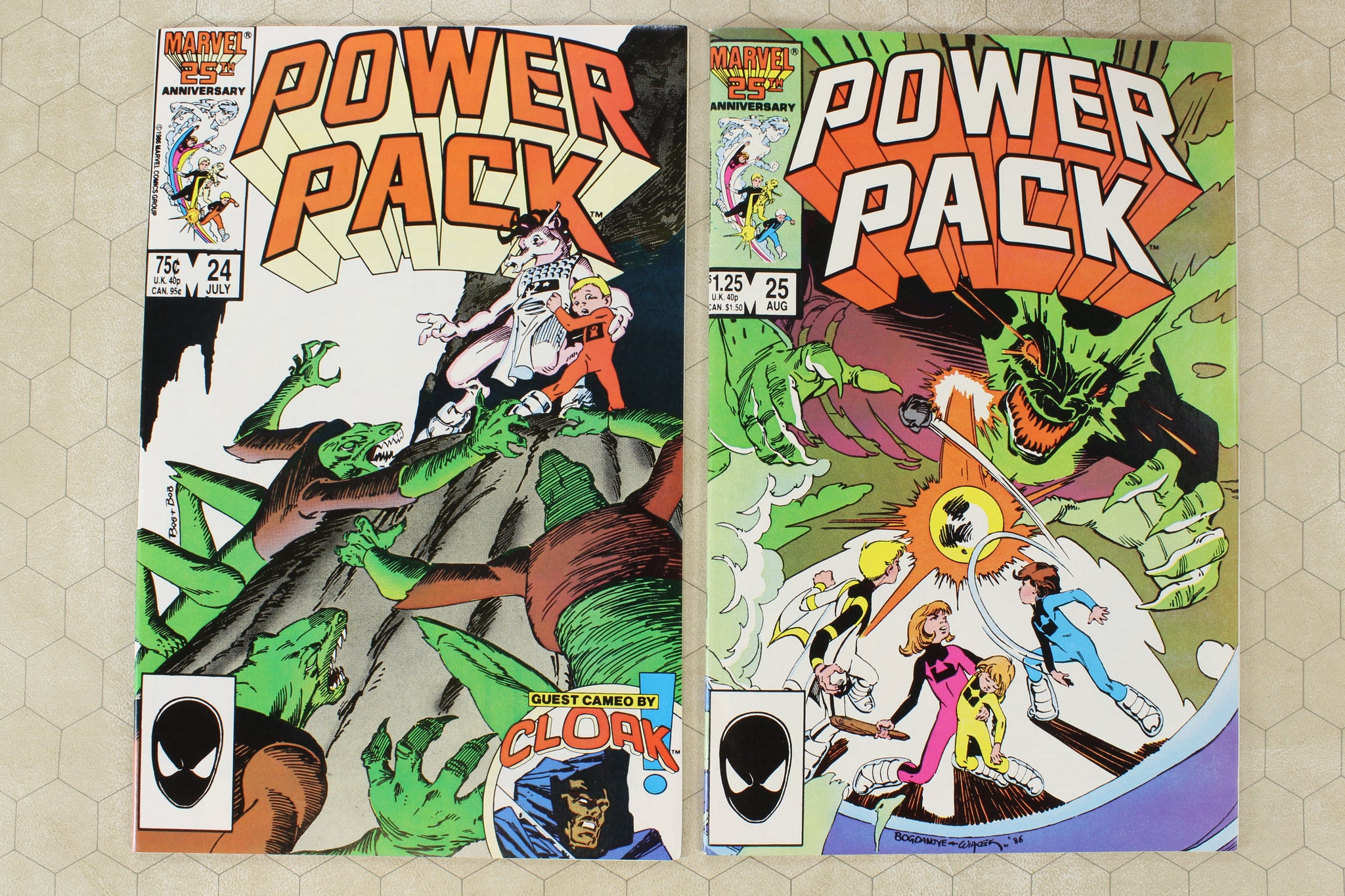 POWER PACK #1 - 25 (1984) Canadian price variants set (Marvel