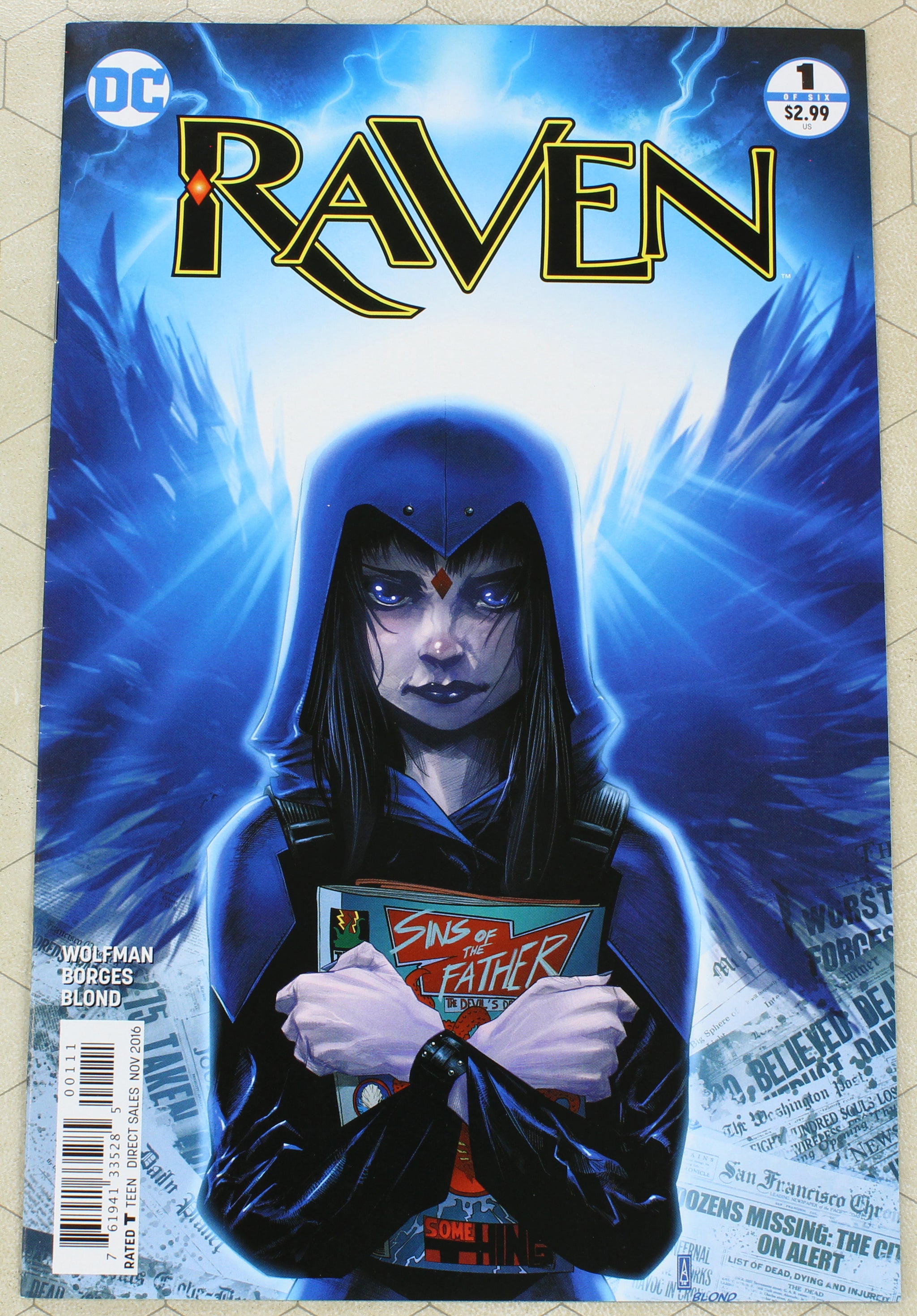 RAVEN #1 - 3 (2016) #1 Regular cover Set (DC Comics lot