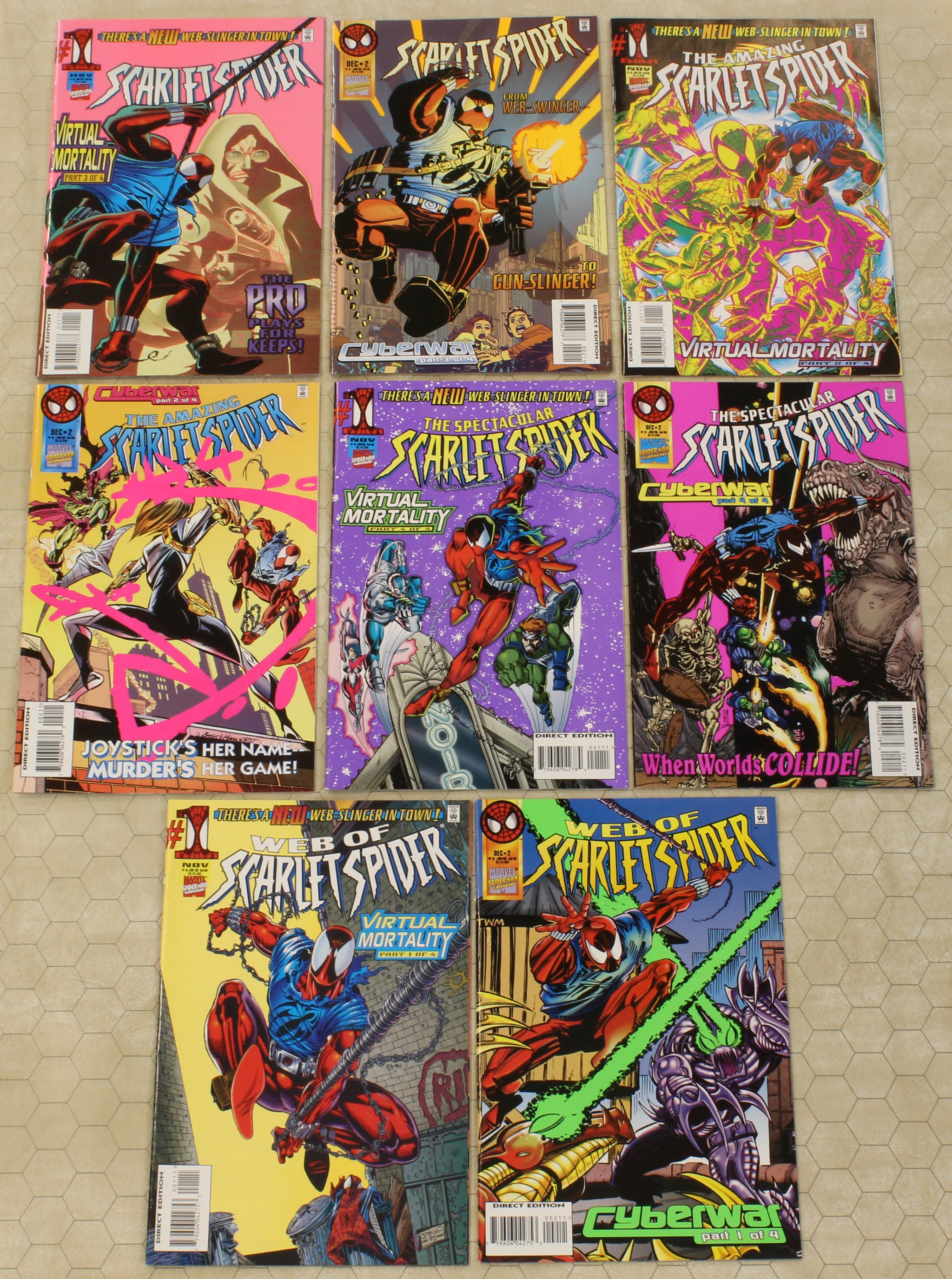 SCARLET SPIDER set - 8 COMICS (1995) (Marvel Comics lot) – Comic Fever