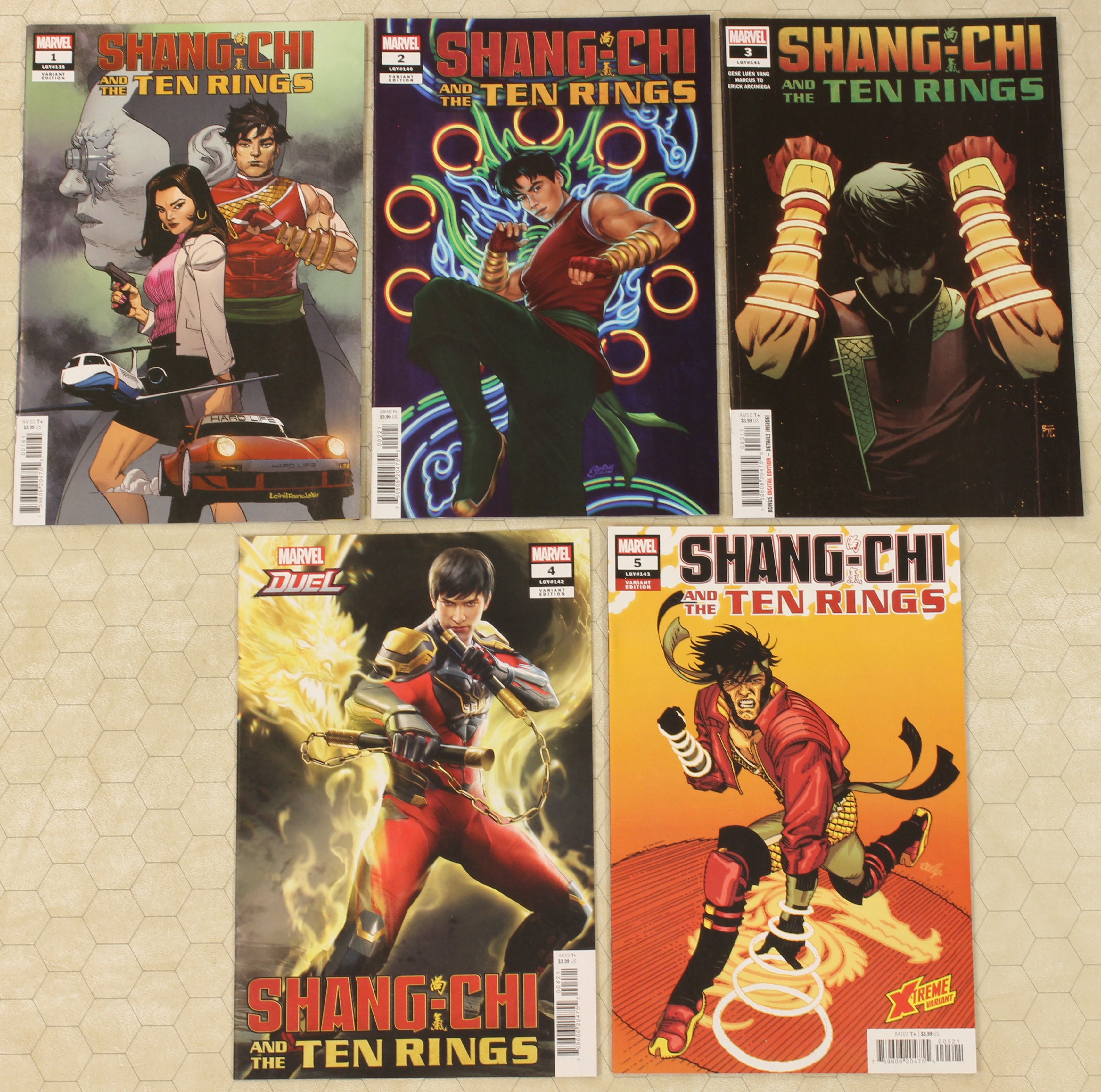 SHANG-CHI AND THE TEN RINGS #1 - 5 (2023) vol.2 Set w variants NM