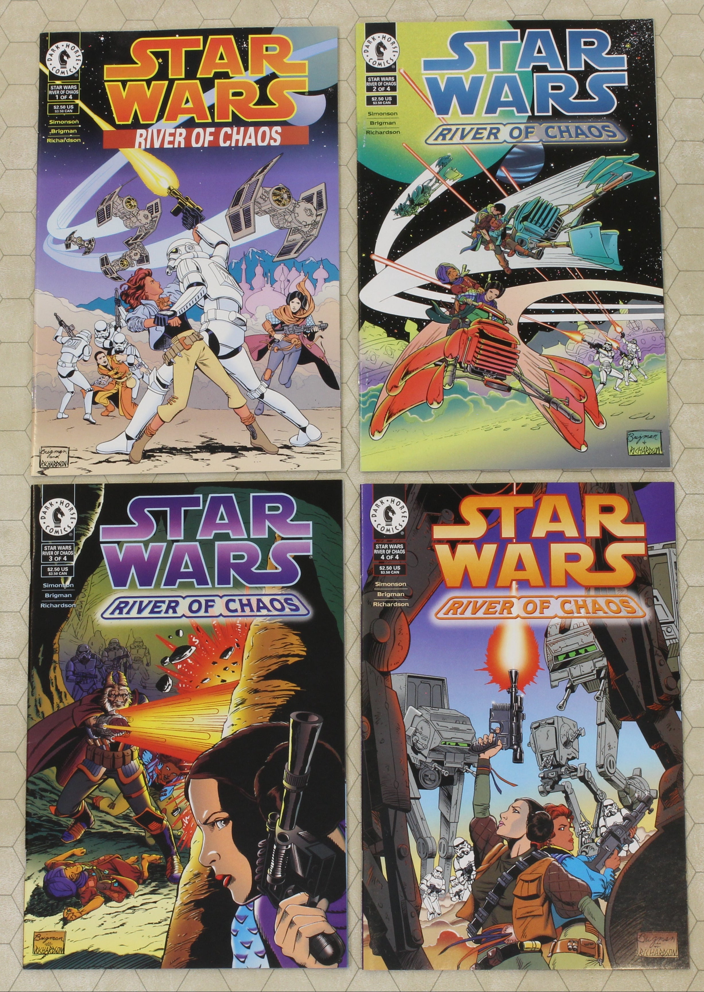 STAR WARS RIVER OF CHAOS #1 - 4 (1995) NM Complete Set (Dark Horse
