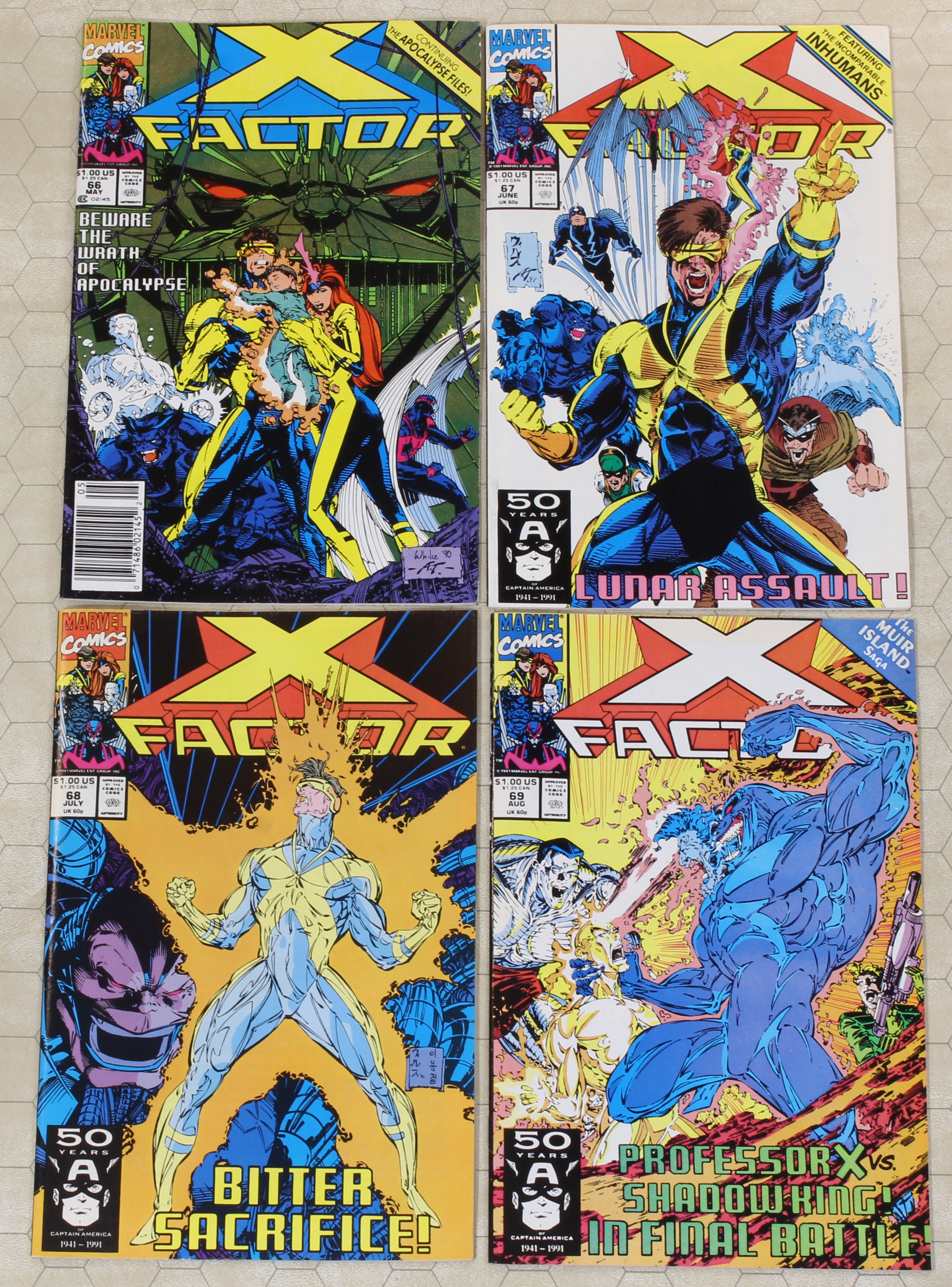X-FACTOR #66 - 69 (1991) vol.1 Set (Marvel Comics lot) #66
