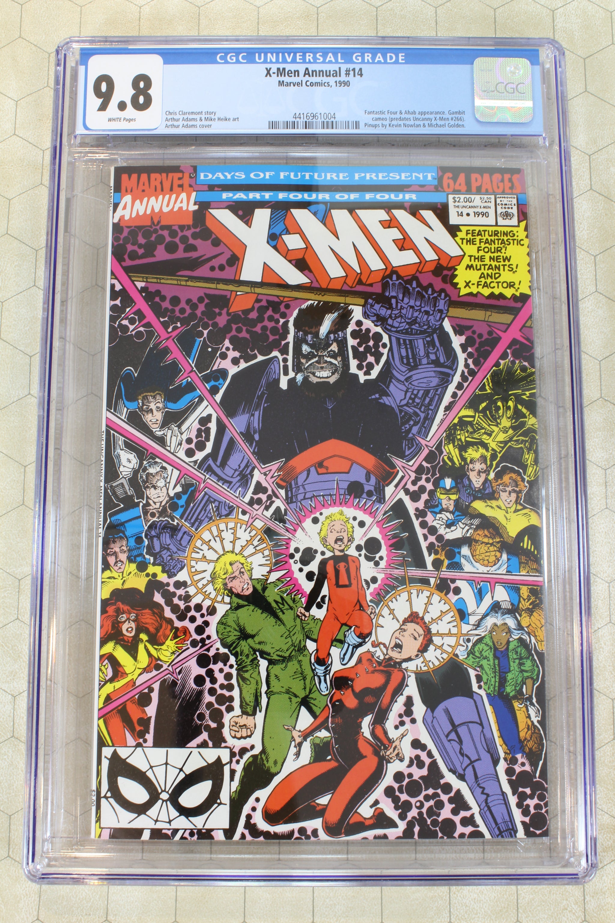 X-MEN annual #14 CGC 9.8 (1990) GAMBIT cameo! (Marvel Comics