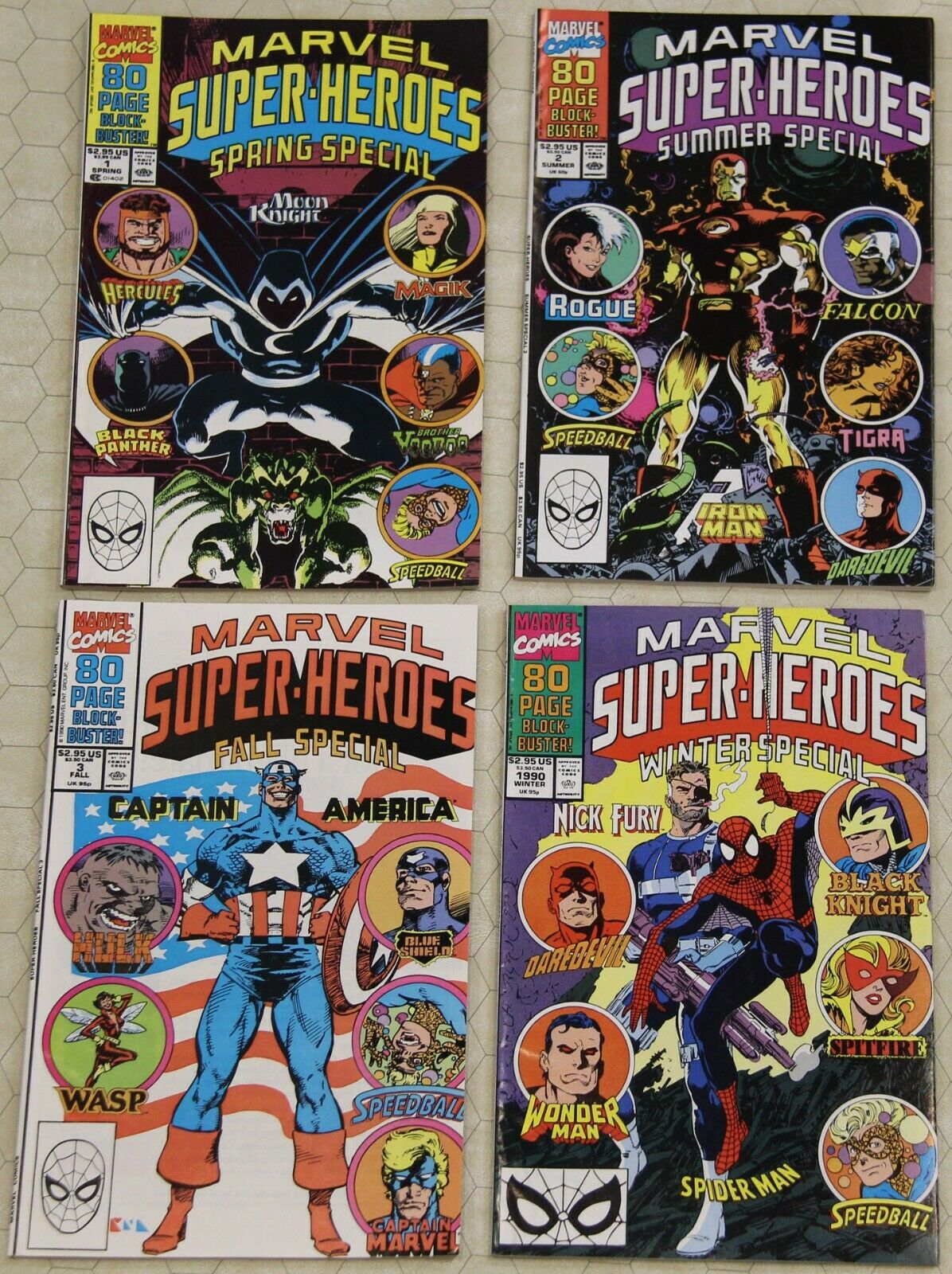MARVEL SUPER-HEROES SPECIAL (1990) Set Issues # 1 - 4 NM (Marvel Comics)