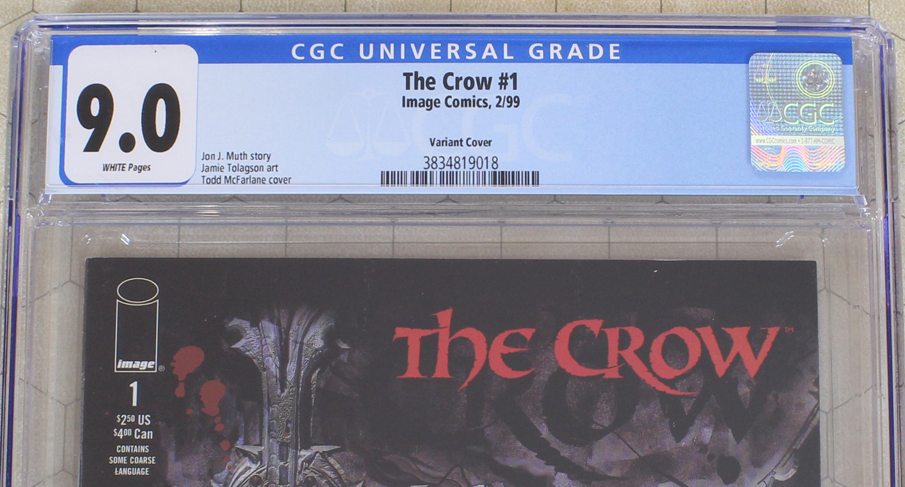THE CROW #1 CGC 9.0 (1999) VARIANT COVER (Image Comics)!! – Comic