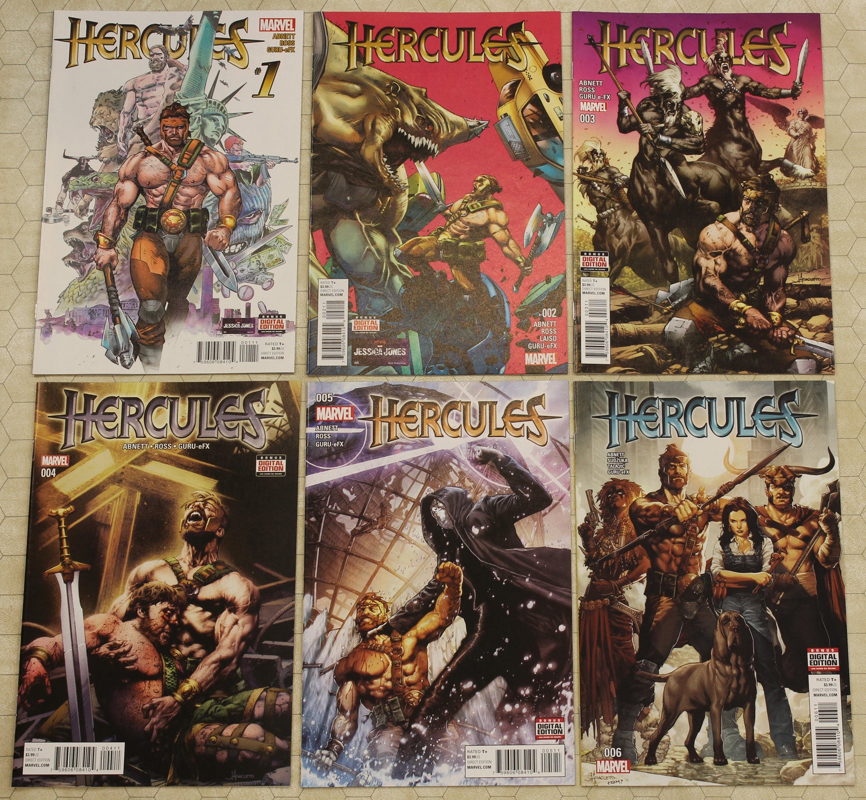 HERCULES #1 - 6 vol.4 (2015) Complete Set NM (Marvel Comics lot