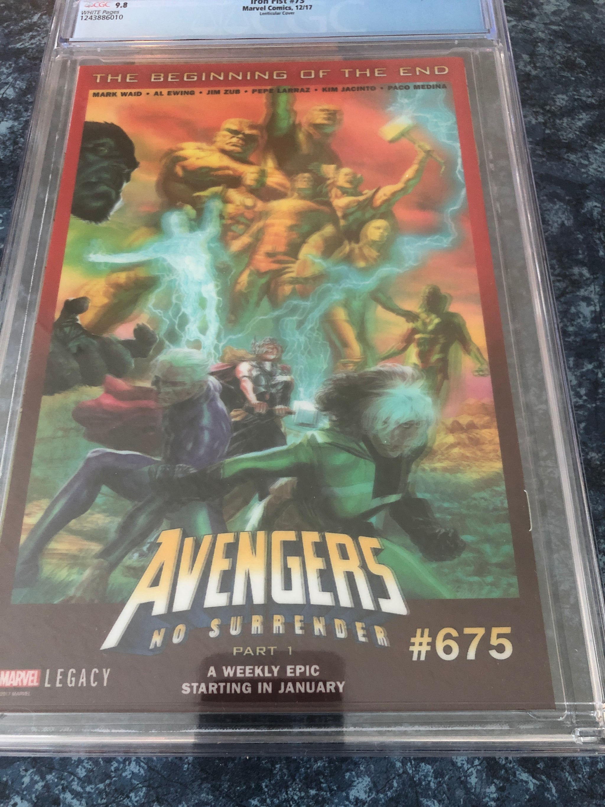 CGC 9.8 Iron Fist #73 (Lenticular buy Cover)