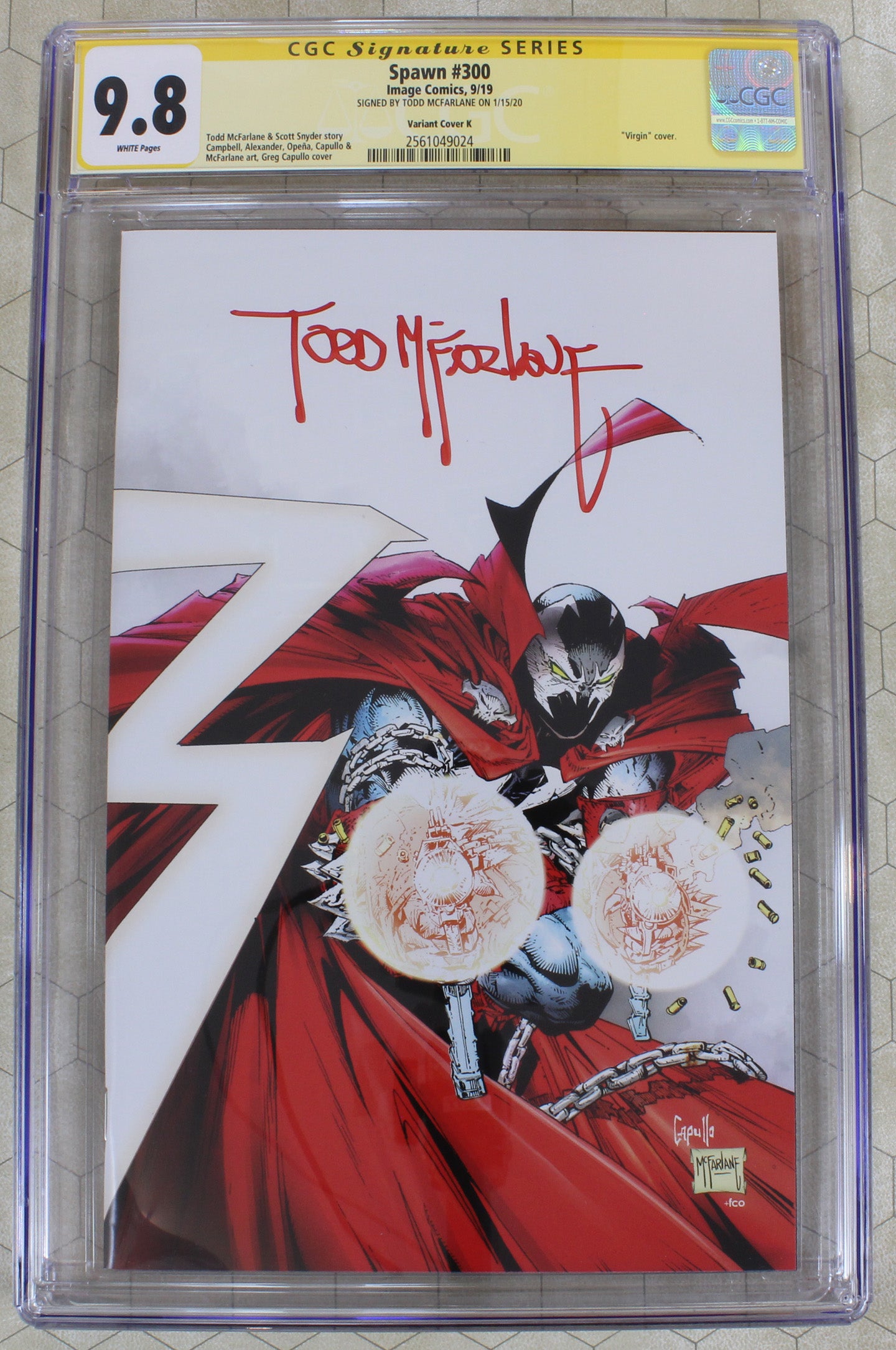SPAWN 300 COVER L 1:50 INCENTIVE TODD McFARLANE VIRGIN