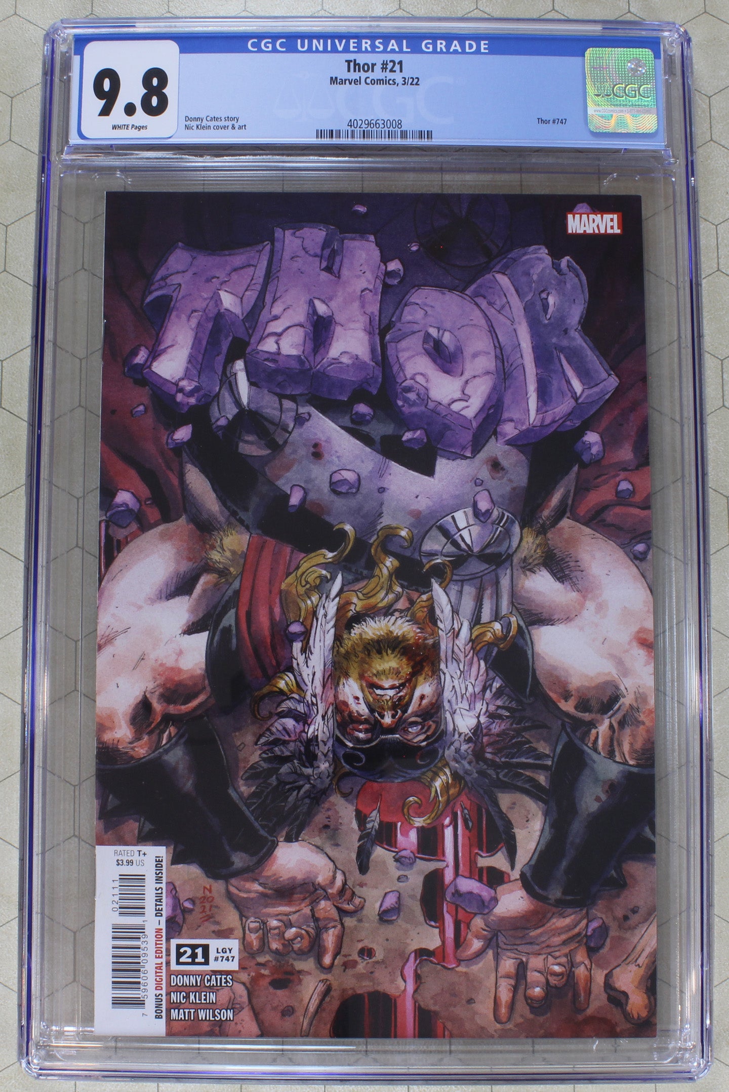 Thor 6 cgc good 9.& Donny Cates