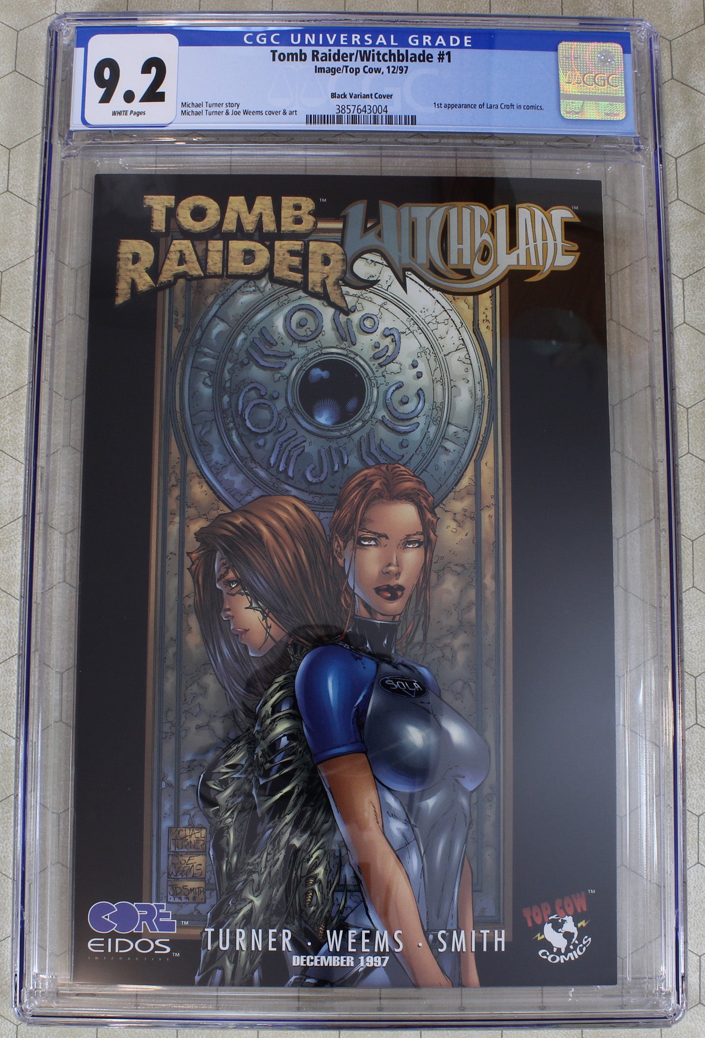 TOMB RAIDER WITCHBLADE #1 CGC 9.2 1st Appearance Lara Croft