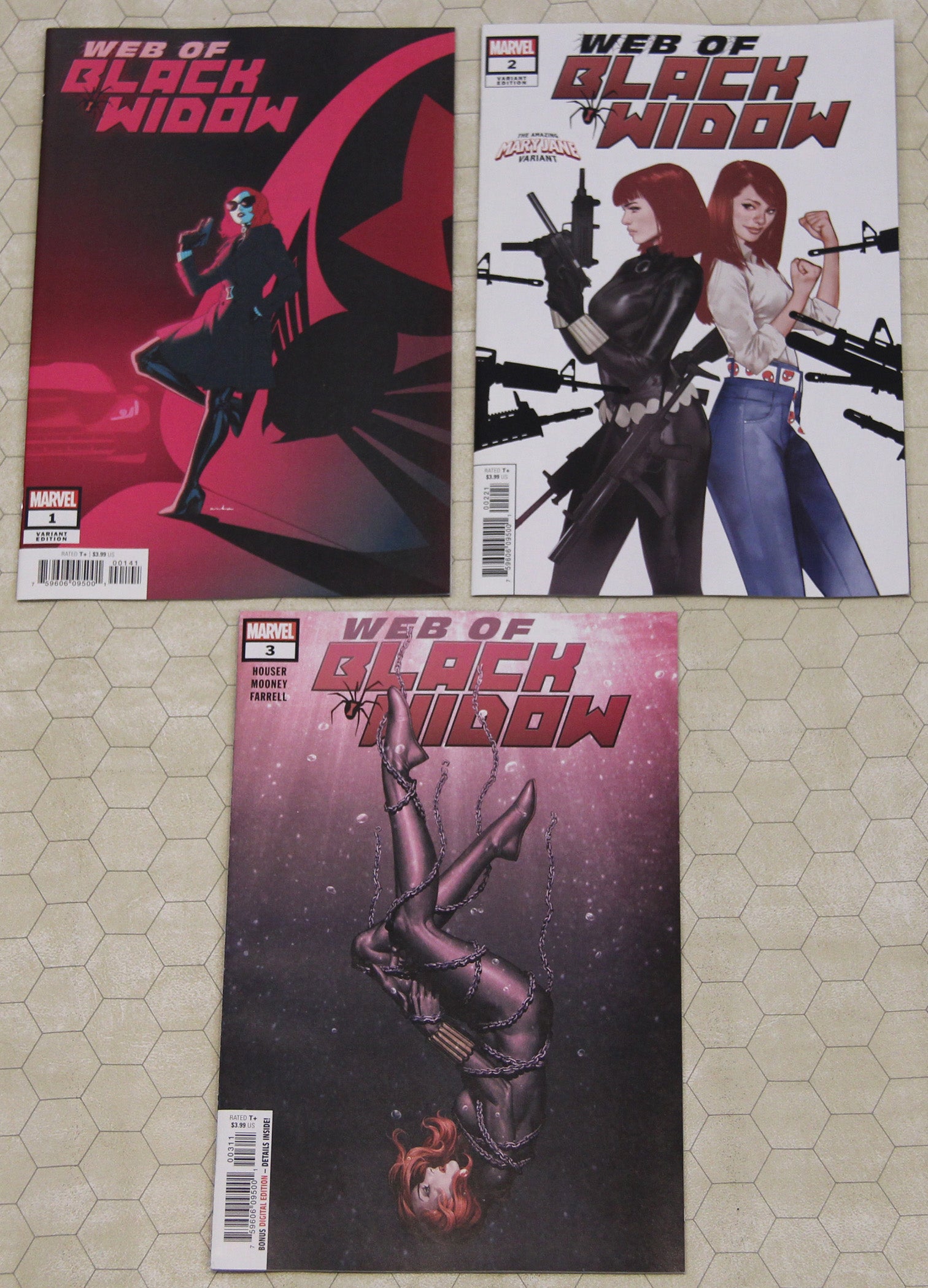 WEB OF THE BLACK WIDOW #1 - 3 (2019) NM Set (Marvel Comics lot